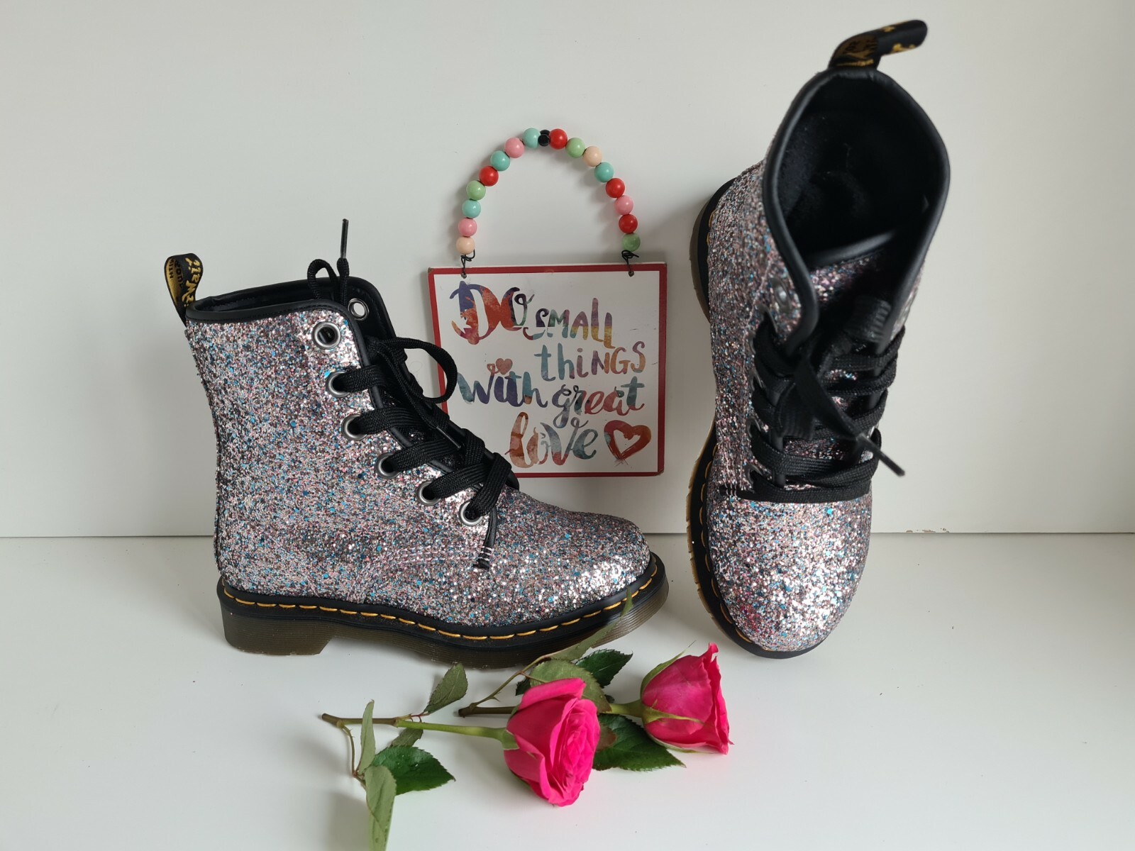1460 farrah glitter boot