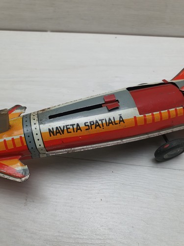 Vintage Tin Toy NAVETA SPATIALA ROCKET - AGATEX - ROMANIA LEI 45 NI 34584-79. 79 - Picture 4 of 15