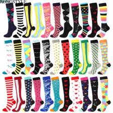 S/M-X/XL Womens Mens Compression Socks Stockings Knee High Medical 20-30 mmHG 