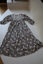 Maje - Robe coloris beige / bleu - Manches 3/4 | Taille 1 - 36 TBE