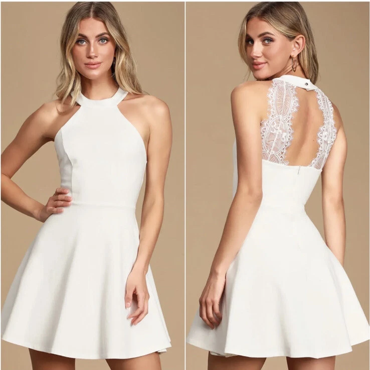 White skater on sale dress lulus