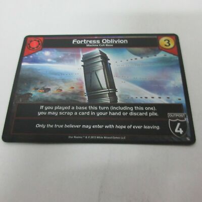1x Fortezza Oblio - Fortress Oblivion PROMO CARD STAR REALMS Italienisch Devir