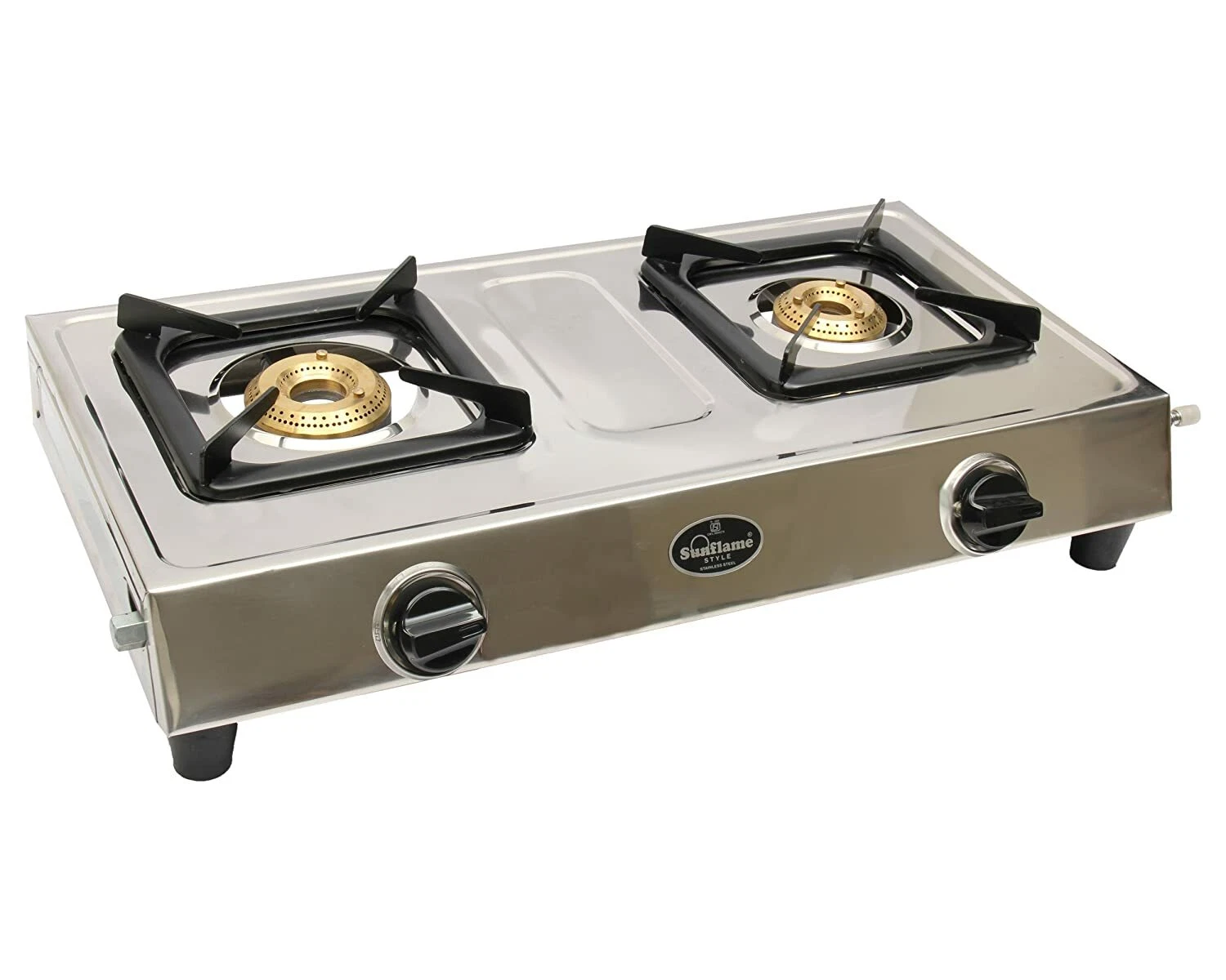 Sunflame Gas Stove 2 Burner 2B Silver Color Free Hose Pipe
Opens in a new window or tab
