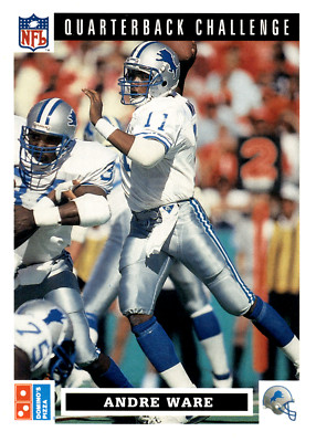 1991 Upper Deck Domino's Quarterback Challenge - #9 Andre Ware Lions