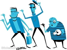 Ghouls STICKER Decal Artist Shag Josh Agle Last Few!