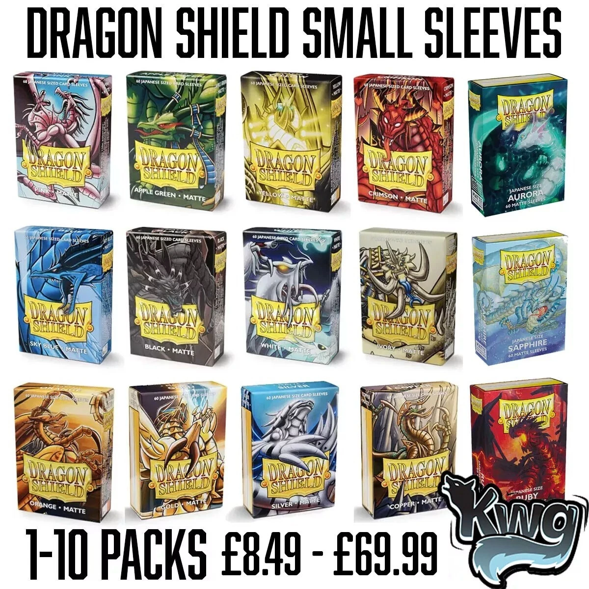 Yu-Gi-Oh! Card Sleeves - 2x50 Pack (100 Total), 62mm, Variety Of Colors, Glossy Finish