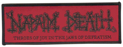 NAPALM DEATH - Throes Of Joy In The Jaws... - 11,2 x 4 cm - Red Patch - 167999