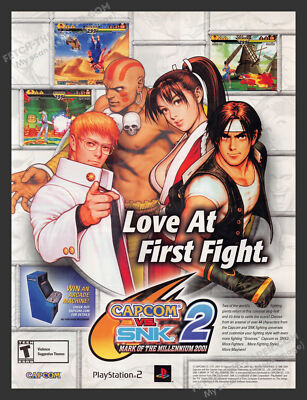 daisukeCAPCOM  VS  SNK   　ポスター 2000s Capcom Vs. SNK 2 Print Advertisement Video Game Ad