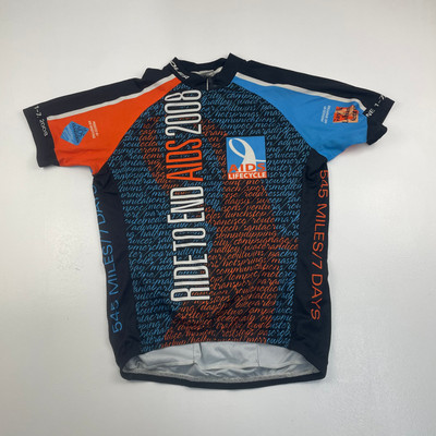 Radtrikot Herren VOLER schwarz ''AIDS Lifecycle'', Größe L