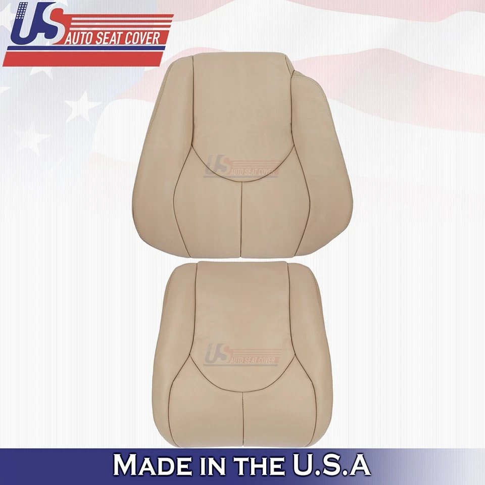 Juego de tapas e inferiores delanteros de cuero tostado para Mercedes Benz SL500 1996 a 2002 Foto 2 de 4