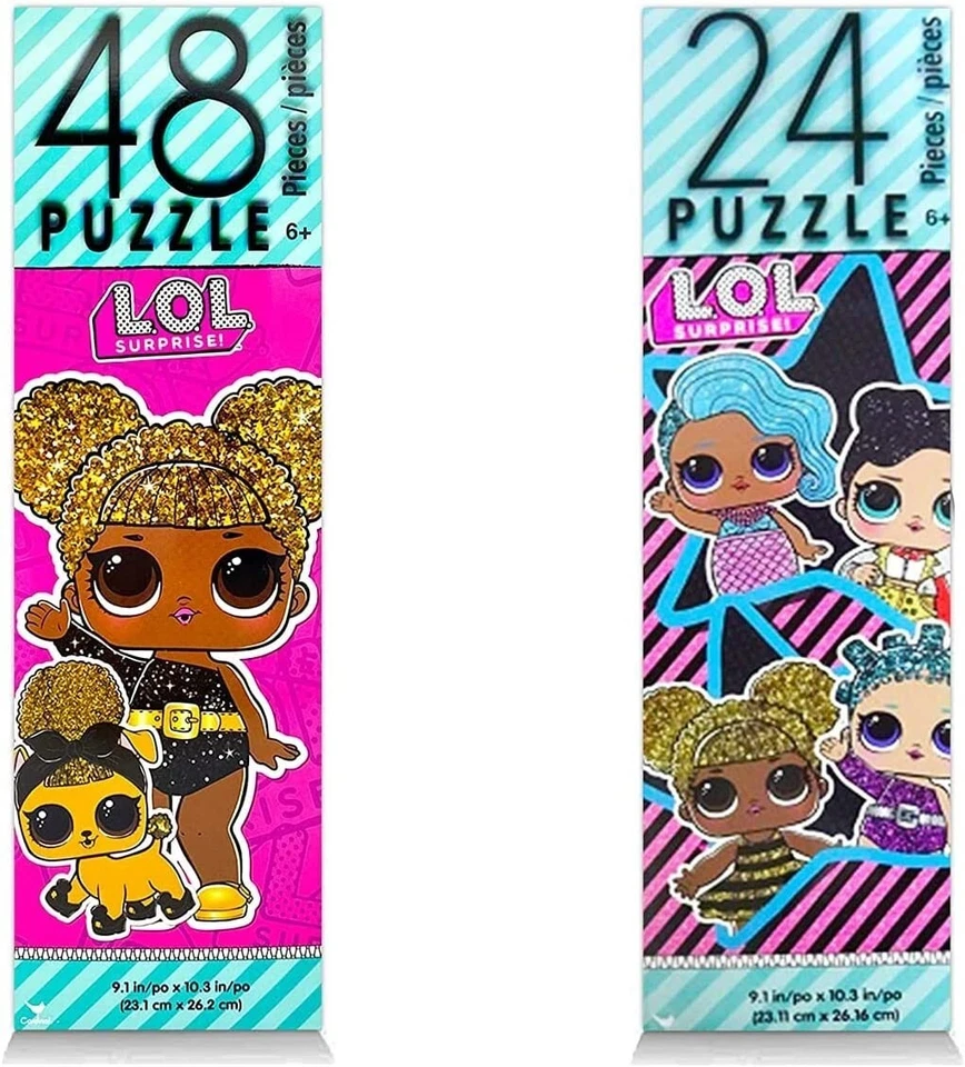 Bundle of LOL Dolls Puzzles Coloring Book and Stickers Jigzaw Puzzle Party Favor - Image 2 of 4