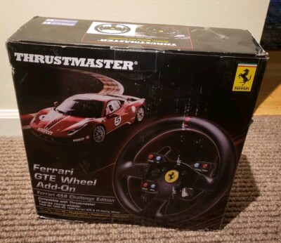 Thrustmaster 4060047 Ferrari GT F458 Challenge Racing Wheel Add-on Brand New