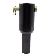 Heavy Duty Auger Bit Adapter Conversion 2 inch female Round to 2" Male Hex
