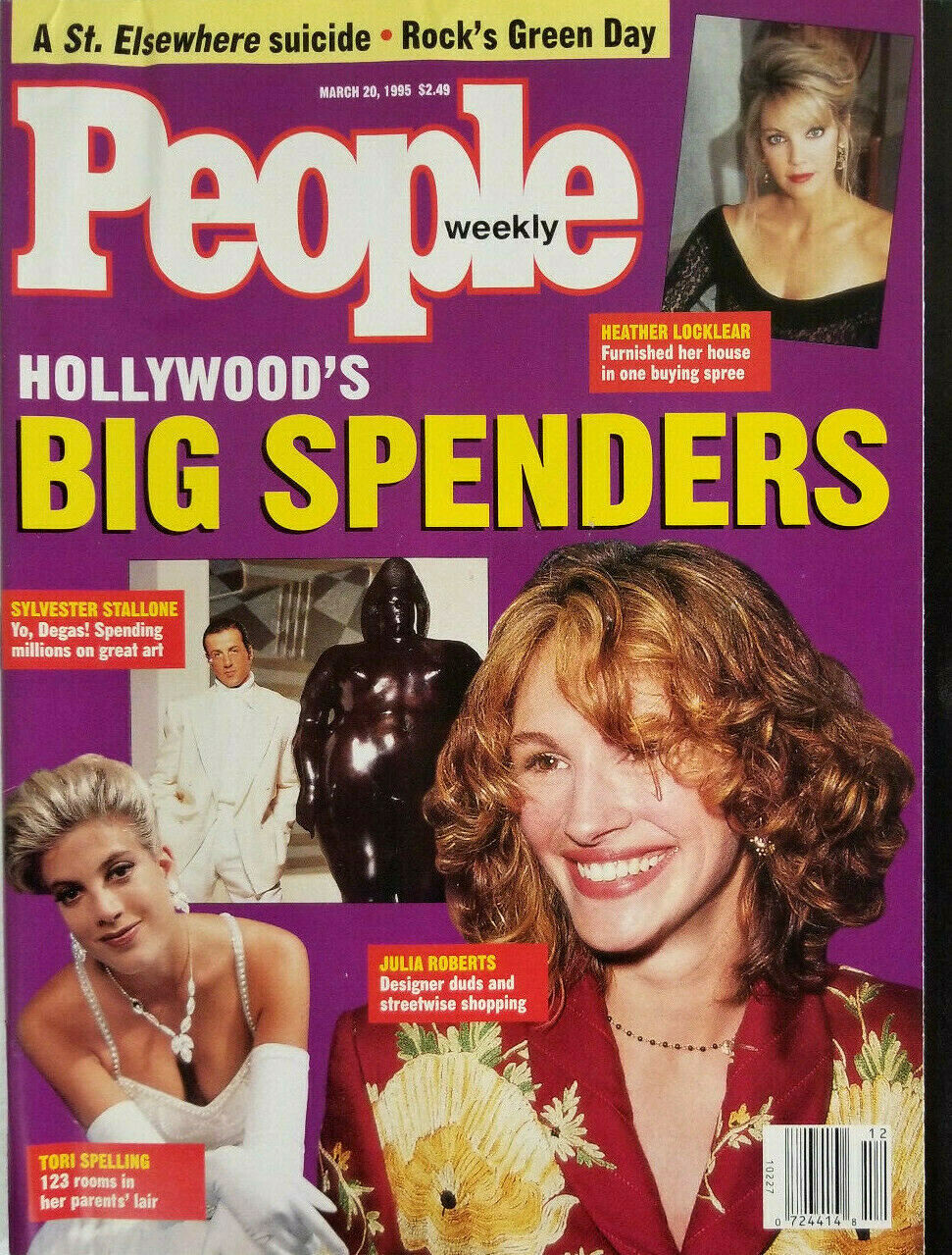 People Weekly March 20 1995 - Hollywood Big Spenders - Stallone - No Label