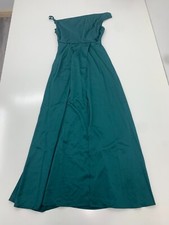 Shein Womens Dark Green Front Slit Dress SIze Medium