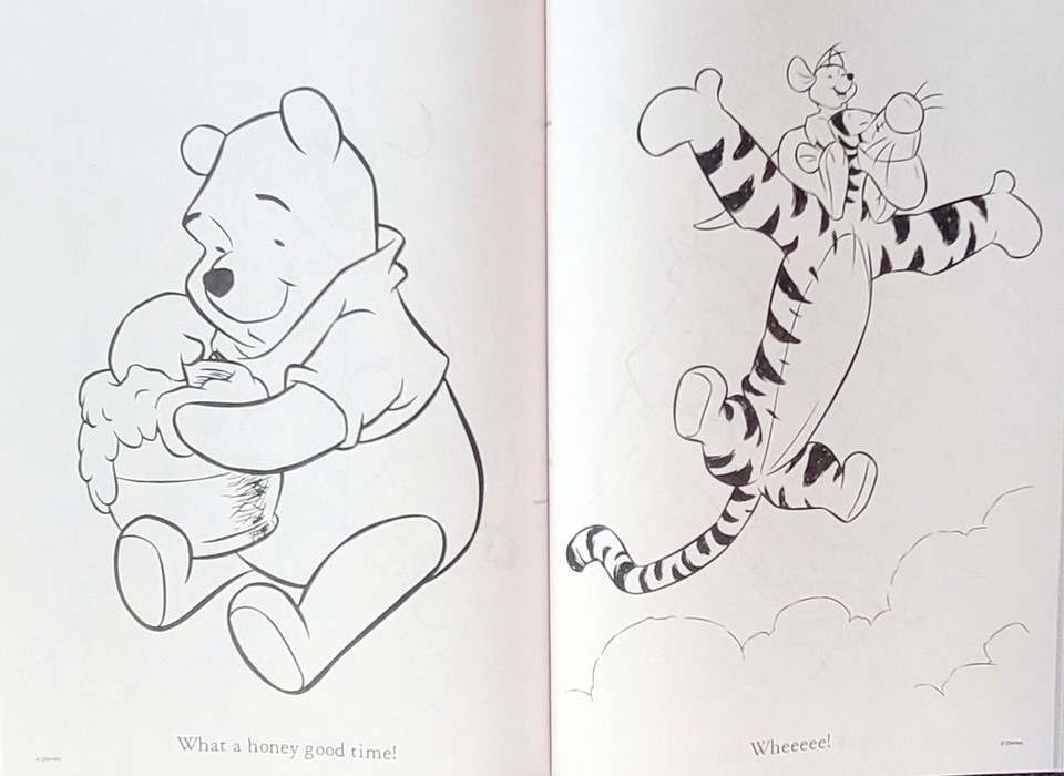 Disney Winnie The Pooh Jumbo Coloring & Activity Book SET OF 2 with ...