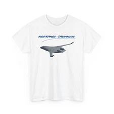 Vintage Flying Wing Northrop Grumman Unisex Heavy Cotton Tee Front Print