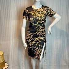 Sexy Bodycon Side Split Folds Drawstring Fashion Streetwear Casual M