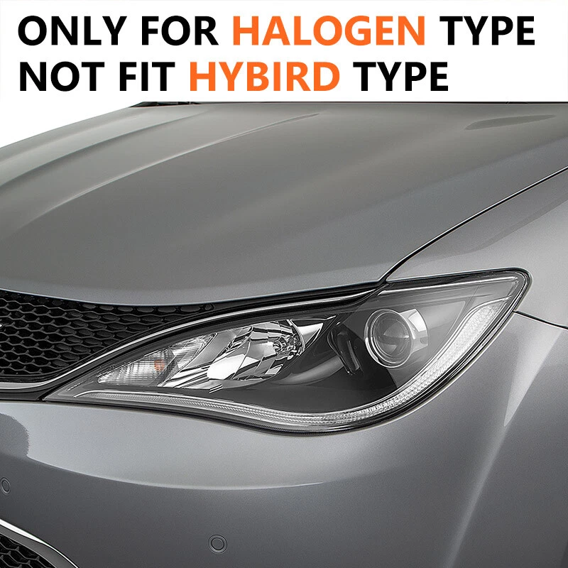 2P For Chrysler Pacifica 2017-2020 Chrome Halogen Headlights w/ Quad Lamp LH RH - Image 2 of 4