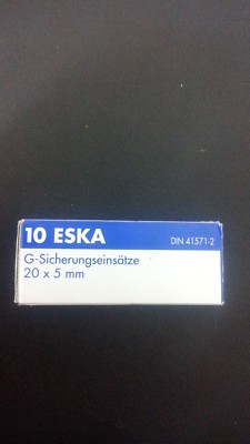 Feinsicherungen 5 x 20mm, mittelträge Eska 10 Stück