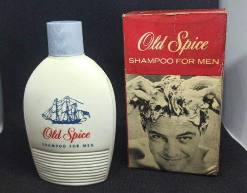 SHULTON OLD SPICE SHAMPOO MENS VINTAGE NEW 118ML 4.OZ LUXURY RARE PIECE