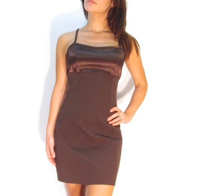 chocolate brown bodycon dress