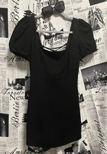 ZARA~ Women’s Cut Out Backless Knot . Black Color Dress.  Size M. Brand New.