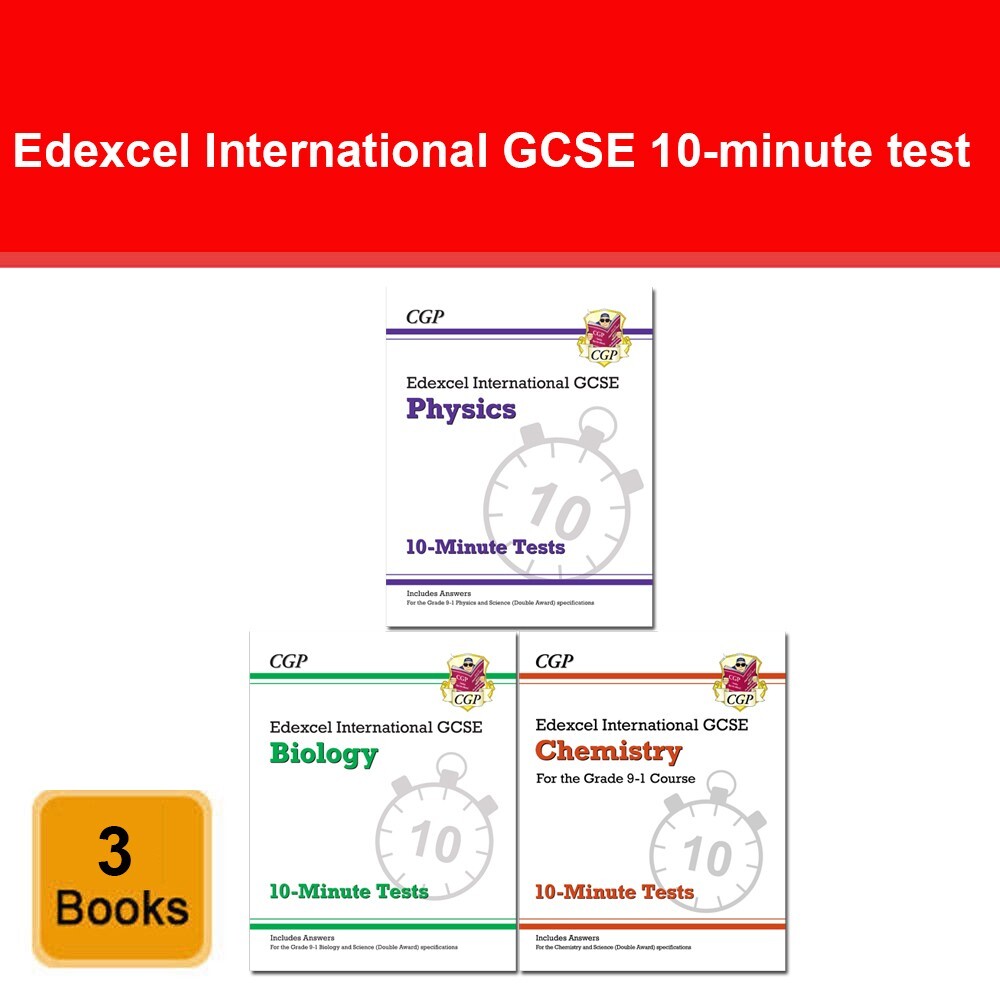 Edexcel International GCSE Physics,Chemistry, Biology 3 CGP Books Collection Set