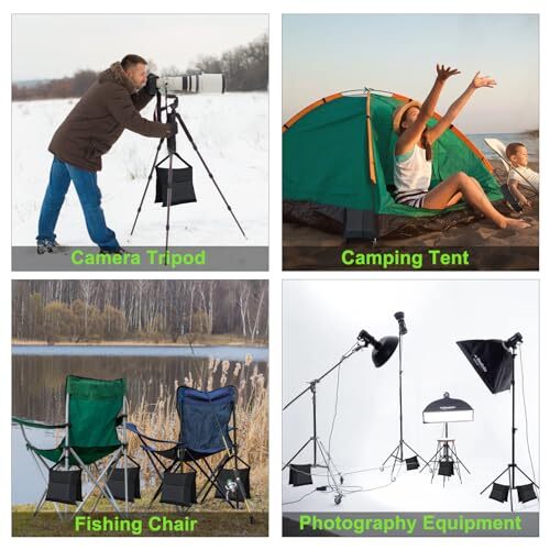 2 Pack Heavy Duty Photography Sandbags for Photo Video Backdrop Stand Tripod - Picture 4 of 7