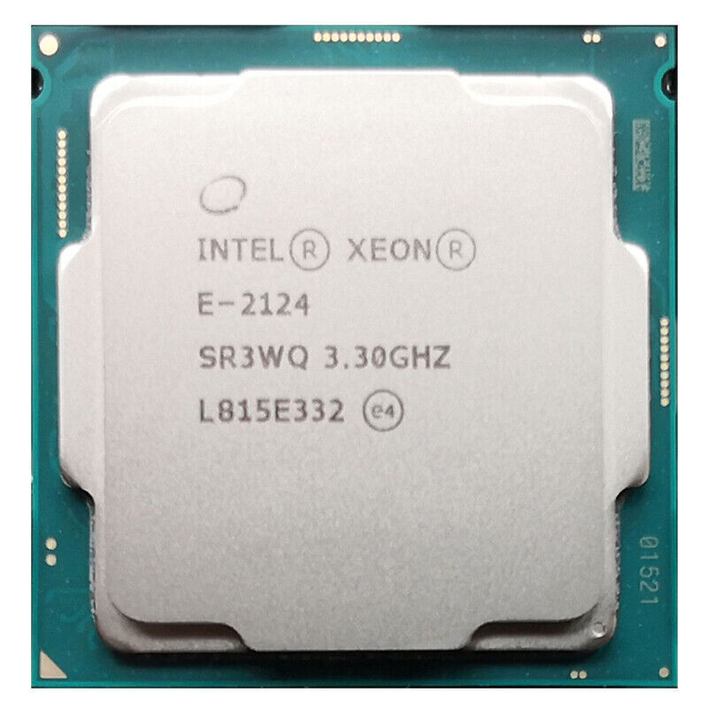 CPU Intel Xeon E-2124 512GB SSD Intel Xeon E-2124 3.3GHz, 8M Cache, 4C/4T, turbo (71W