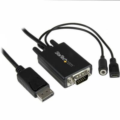 StarTech.com DisplayPort auf VGA Adapterkabel - DP auf VGA Konverter mit Audio