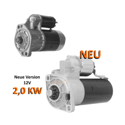 2,0KW Anlasser für Farymann 36A 36E 41E A20.. Gutbrod Hako .. 0001215001 AKS1051