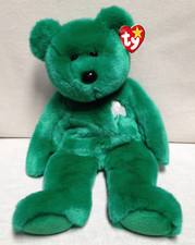 Ty Original Beanie Buddy ERIN Irish Bear Plush Toy IRELAND 1998 15  