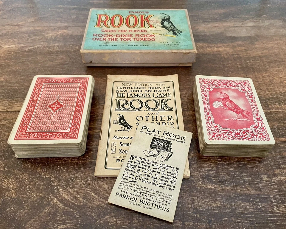 Vintage 1920's ROOK CARD SET For PIT Bull Bear, Rook-Dixie, Over The Top, Tuxedo - Image 2 of 4