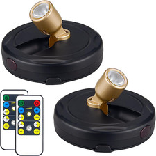 Wireless LED Spotlight, Battery Powered Picture Lights, Uplighting Indoor, Puck