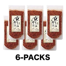 Kyoto Maiko-Han Hi Hi Furikake RA-YU Sprinkle Seasoning Chilli Oil 80g×6 SET