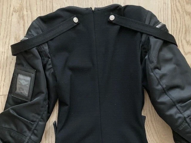 Autentico abito donna DSQUARED2 nero lana matita impreziosito XS Made in Italy