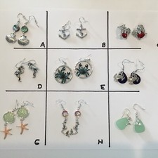 Earrings Assorted Lot Of 9. Styles May Vary Slightly. New Teenager