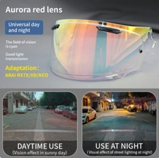 Arai RX7X Corsair-X Visor Lens Clear Red Day Night
