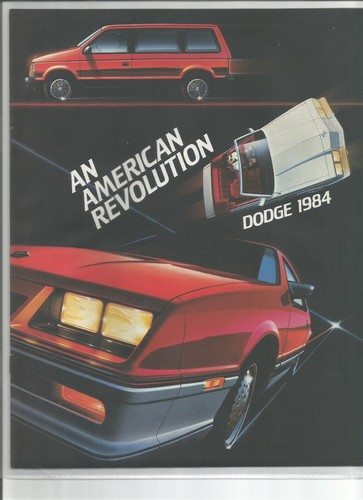 1984 Dodge Diplomat, Aries, 600, Omni, Conquest, Colt, Ram Pickup Brochure