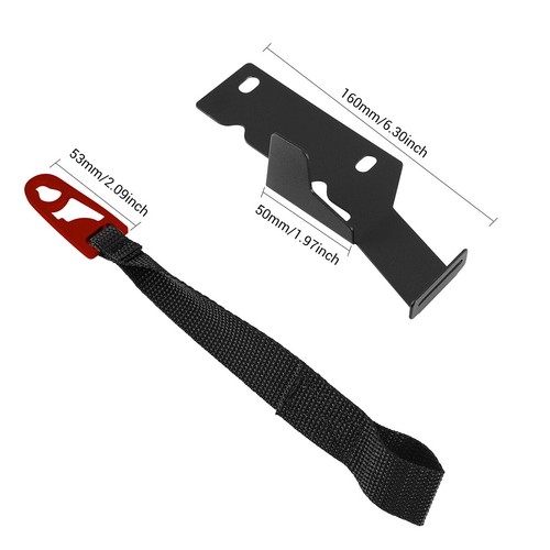 Kit de liberación de cierre rápido de asiento trasero correa negra para Ford F150 F250 F350 2009-2022 - Imagen 10 de 13
