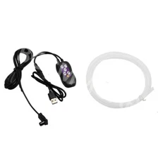 Car Atmosphere Lamp RGB Multiple Modes Light Strip Button Control Accessories