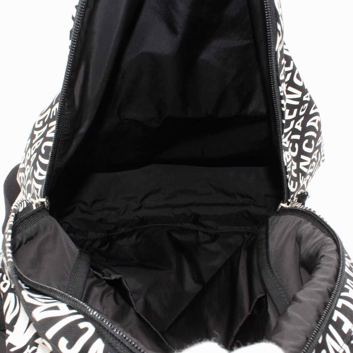 BALENCIAGA Wheel Logo Wave Nylon Backpack Bag Logo Travel BALENCIAGA Wheel Logo Wave Nylon Backpack Bag Logo Travel
