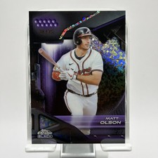MATT OLSON 2026 Topps Chrome Black  Mini Diamond Refractor 34/75 BRAVES 