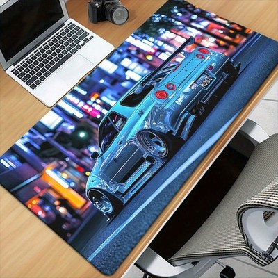 40*90cm[XXL Blue Sports Car Mouse Pad] 1pc XXL Blue Sports Car Gaming Mouse Pad