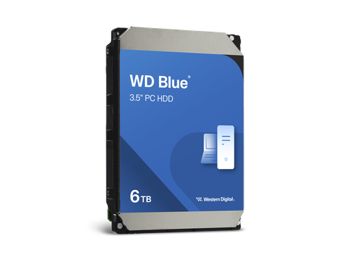 WD Blue 6TB Desktop Hard Disk Drive - 5400 RPM SATA 6Gb/s 256MB Cache 3.5 Inch - - Afbeelding 2 van 5