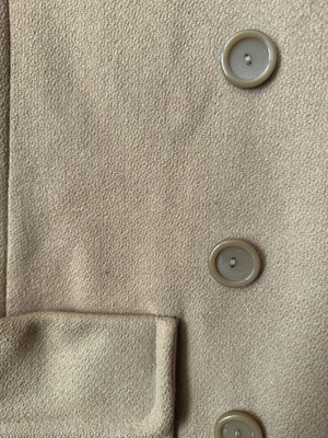 VTG 60s 70s Wool Fur Collar Penny Lane Coat Jacket Camel Pockets