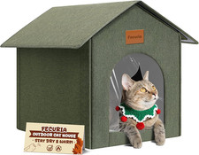 Outdoor Cat House Weatherproof, Insulated Cat Houses for Outdoor/Indoor Cats