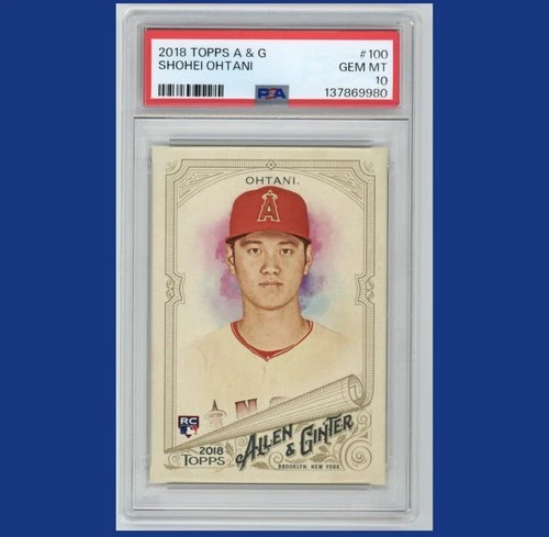 2018 Topps Allen & Ginter - Shohei Ohtani #100 (RC) PSA 10