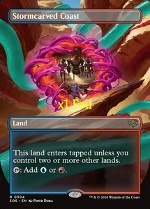 Stormcarved Coast (Borderless) Foil - Strixhaven: School of Mages